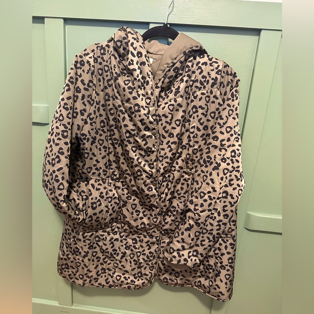 Cheetah print coat size S